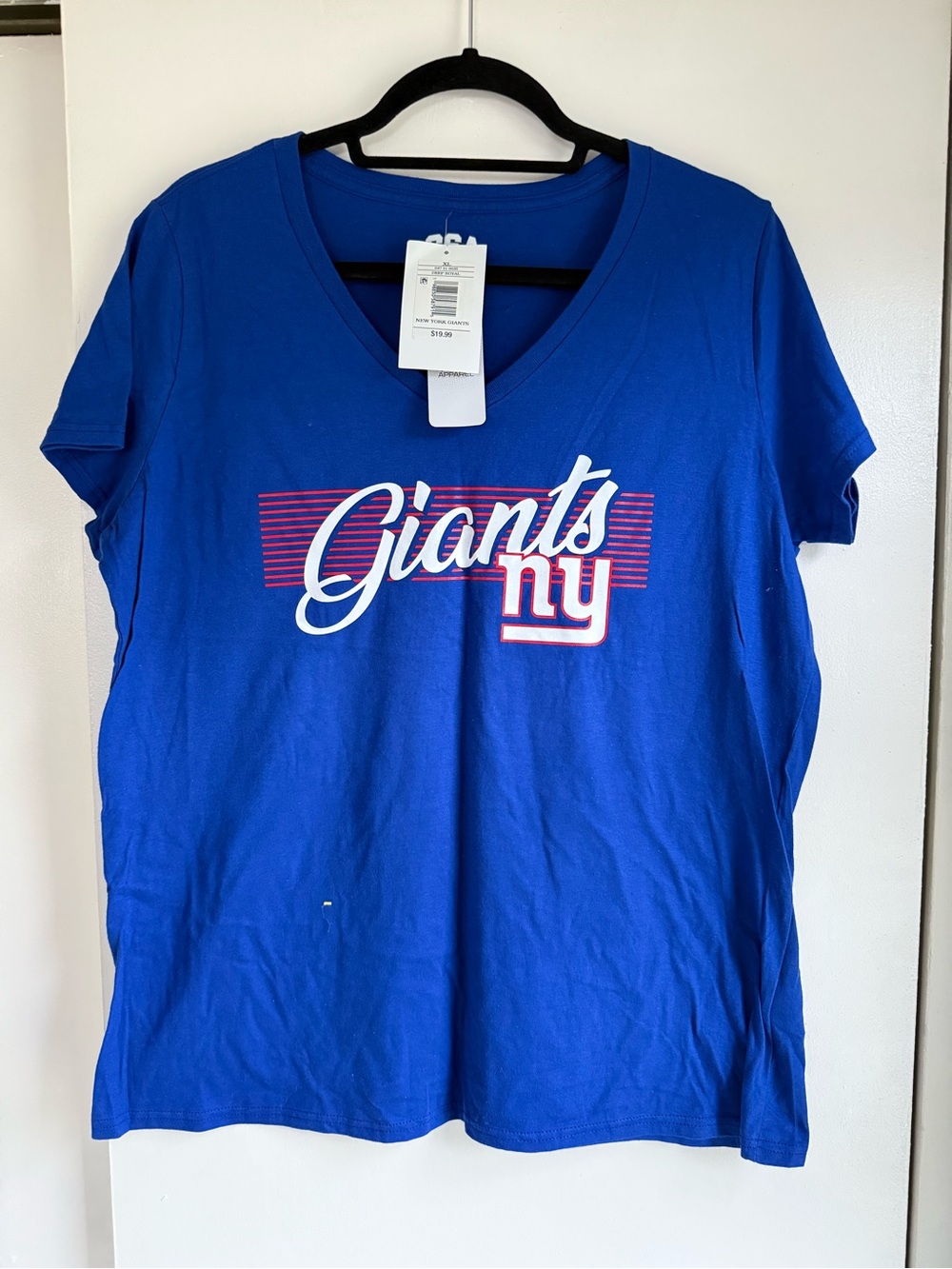 Giants NY Blue V-Neck Women's Tee